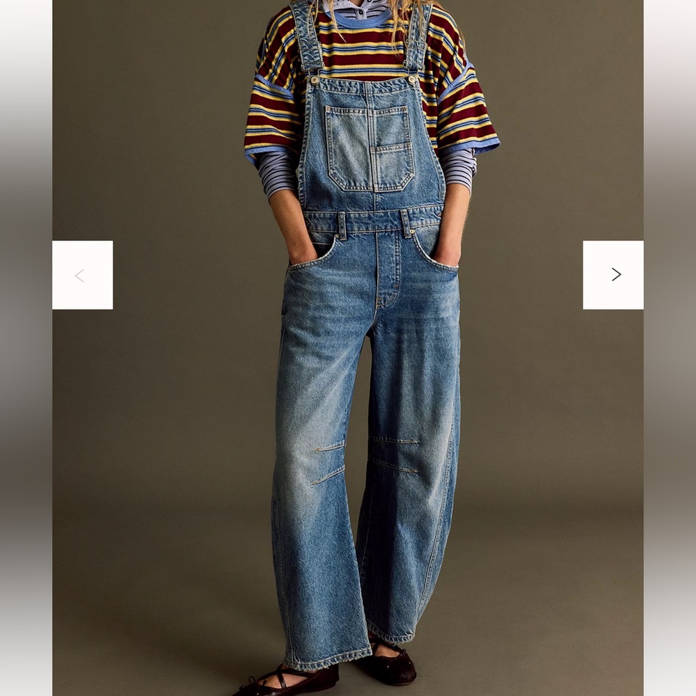 We the Free Good Luck Barrel Overalls